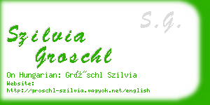 szilvia groschl business card